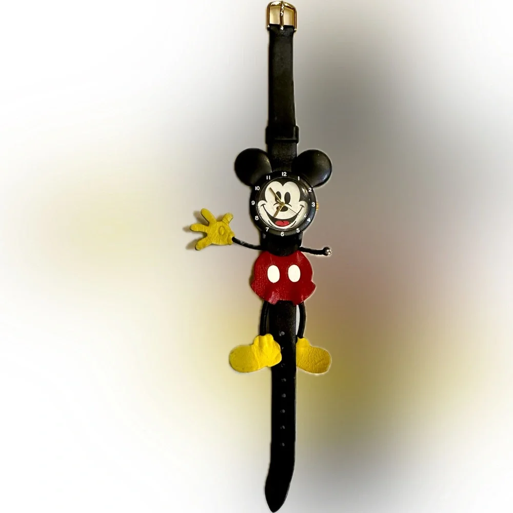 VTG 80’s LORUS RZK133-4 MICKEY MOUSE FULL BODY FLAWED WATCH DISNEY MISSING GLOVE